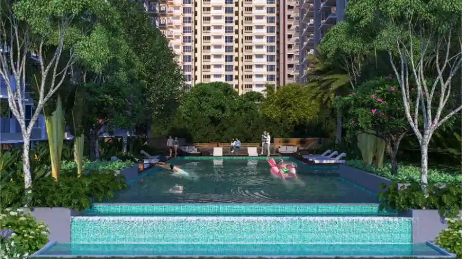 Urbanrise The World of Joy Miyapur Apartment Infinity Pool by Alliance Group located at Miyapur, near Ameenpur, Hyderabad, Telangana